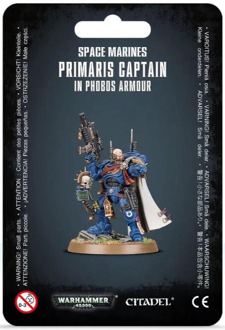 Primaris Captain i en af de Phobos Armours