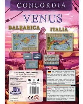 Udvidelsen her er til kortet i brætspillet Concordia Venus og giver Balearica / Italia