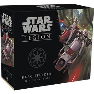 3D version af Star Wars Legion: BARC Speeder Unit udvidelses kassen