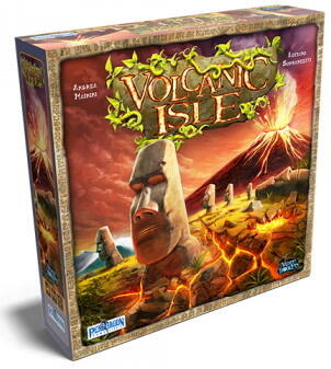 Volcanic Isle - Rejs kæmpe Moai statuer og frist skæbnen i dette brætspil