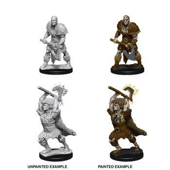 D&D Nolzur's Marvelous Miniatures - Male Goliath Barbarian: Pakke med to forskellige figurer i