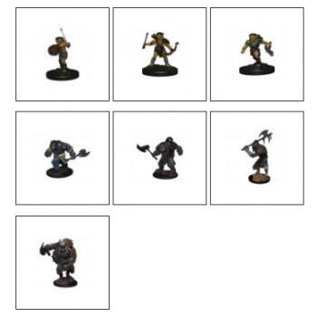 D&D Icons of the Realms - Monster Pack: Village Raiders: 7 prepainted figurer