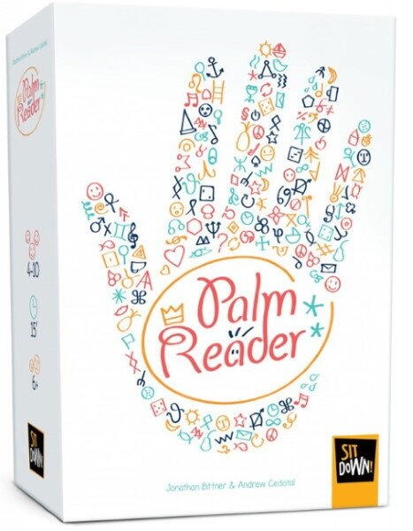Palm Reader - Tegn i hinanden håndflader og gæt det rigtige symbol i dette selskabsspil