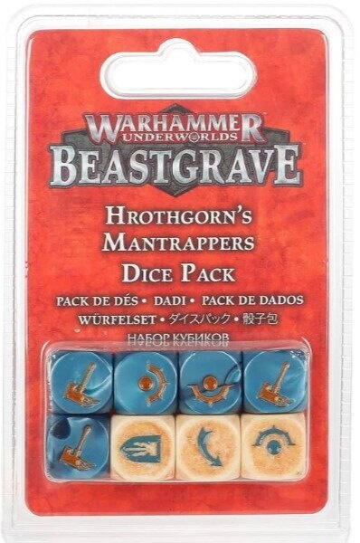 Warhammer Underworlds: Beastgrave – Hrothgorn's Mantrappers Terning Sæt - Forbedrer din spiloplevelse med disse unikke terninger
