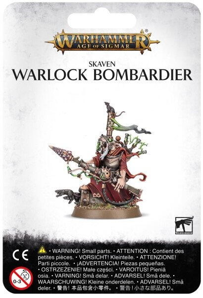 Skaven Warlock Bombardier - En uforudsigelig og destruktiv helt, der vil sætte gang i enhver Skaven hær