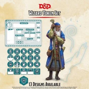D&D - Wizard Token Set - Et uvurderligt værktøj for wizard spillere