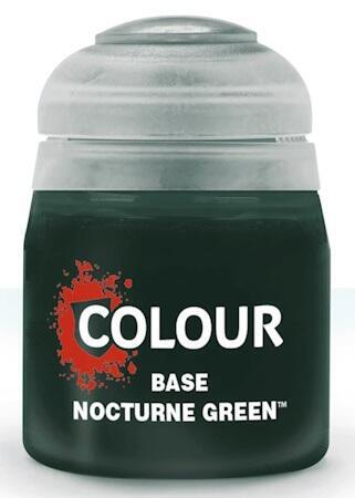Citadel Colour Base Paint Nocturne Green 12 ml til Warhammer 40.000, Age of Sigmar og andre miniaturer