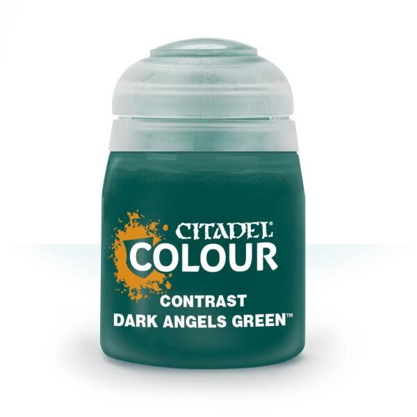 Citadel Colour Contrast Paint Dark Angels Green 18 ml til Warhammer 40.000, Age of Sigmar og andre miniaturer