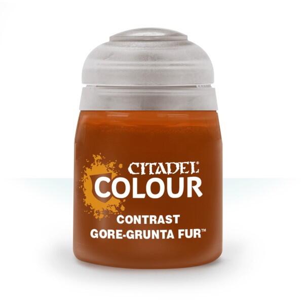 Citadel Colour Contrast Paint Gore-Grunta Fur 18 ml til Warhammer 40.000, Age of Sigmar og andre miniaturer