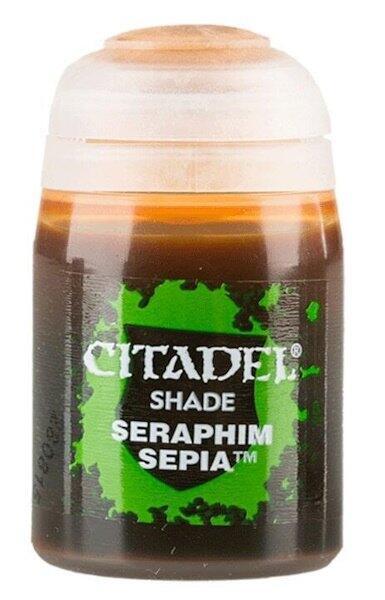 Citadel Colour Shade Paint Seraphim Sepia 24 ml til maling af Warhammer