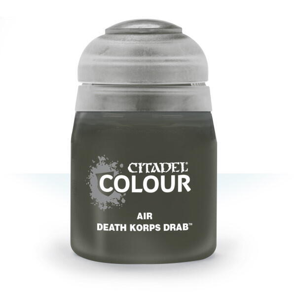 Citadel Colour Air Paint Death Korps Drab 24 ml til maling af Warhammer og andre miniaturer