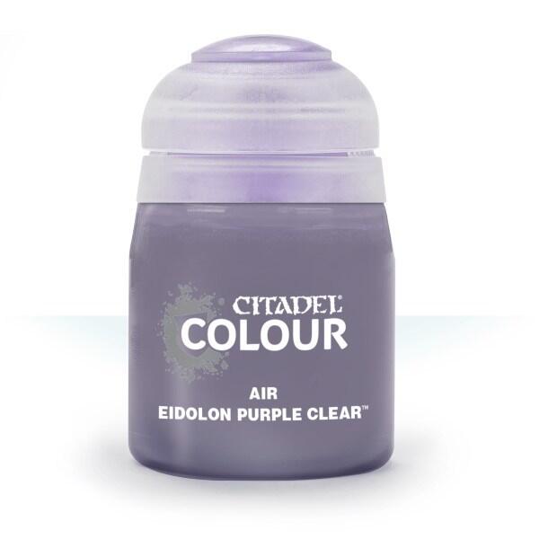 Citadel Colour Air Paint Eidolon Purple Clear 24 ml til maling af Warhammer og andre miniaturer