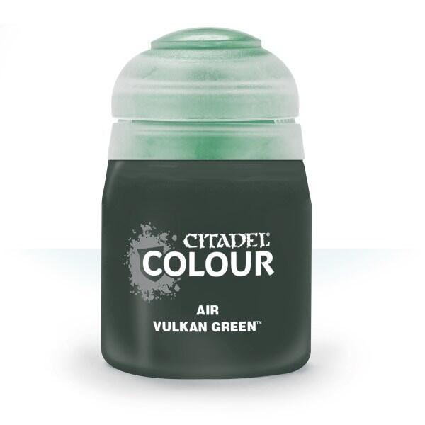 Citadel Colour Air Paint Vulkan Green 24 ml til maling af Warhammer og andre miniaturer