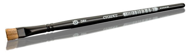 Medium Drybrush Pensel - En pensel til at drybrushe mellemstørrelse Warhammer og rollespils miniaturer