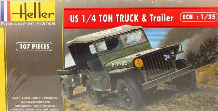 US 1/4 TON Truck & Trailer 1/35 H81105