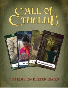 Call of Cthulhu - Keeper Decks - Indeholder fire forskellige sæt kort, med vigtig information til rollespillet