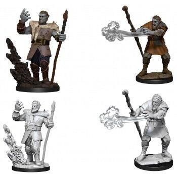 D&D Nolzur's Marvelous Miniatures - Male Firbolg Druid - figurer til dit rollespil med primer på, parat til at blive malet