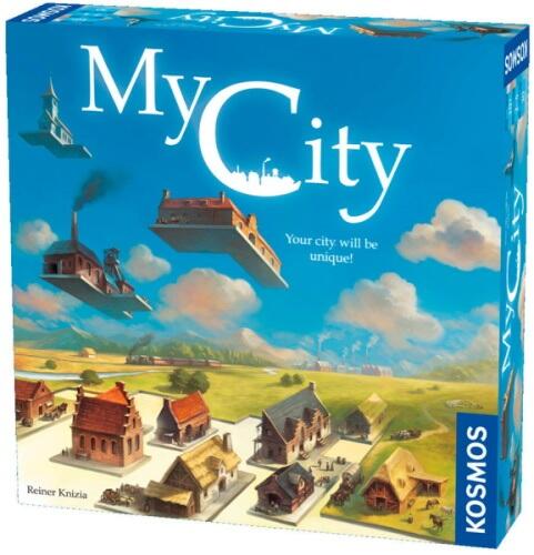 My City er et patchwork-agtigt, legacy brætspil med tetris-ligende spilelementer