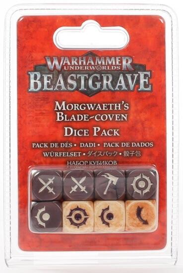 Warhammer Underworlds: Beastgrave - Morgwaeth's Blade-coven Dice Set er et flot terning sæt der matcher dette dark elf warband