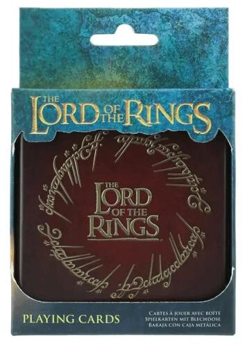 Officielle Lord of The Rings spillekort, med smuk grafik og praktisk æske.