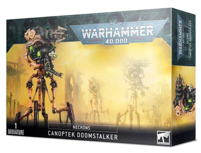 Både som en offensiv krigsmaskine, og som en skræmmende distraktion er en Canoptek Doomstalker et fantastisk valg til din hær