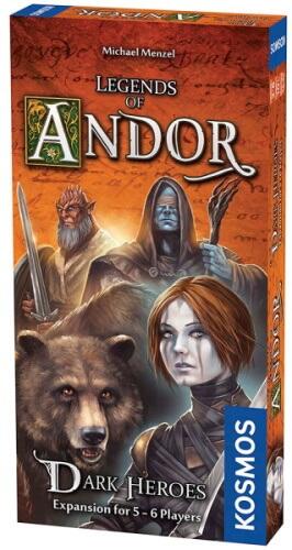 Legends of Andor: Dark Heroes - 5-6 spiller udvidelse bringer flere helte, og spillere, til bordet