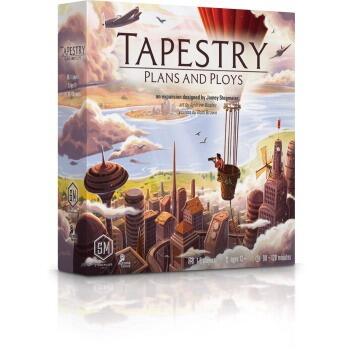 Tapestry: Plans & Ploys er den første udvidelse til Tapestry, og tillader dig at tilføje Landmarks til din hovedstad, så vel som at hindre dine modstandere på snug måder