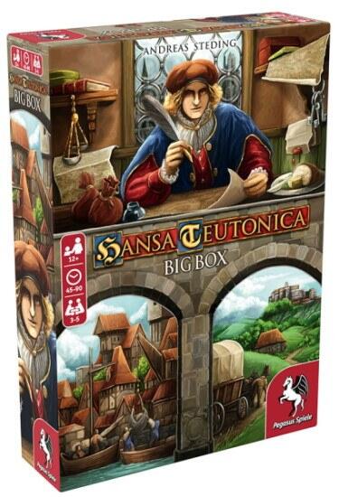 Hansa Teutonica: Big Box indeholder grundspillet, ekstra kort og udvidelsen Emperor's Favour