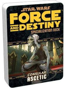 Ascetic Specialization Deck til Star Wars: Force and Destiny rollespillere der kan lide mere ydmyge Jedis