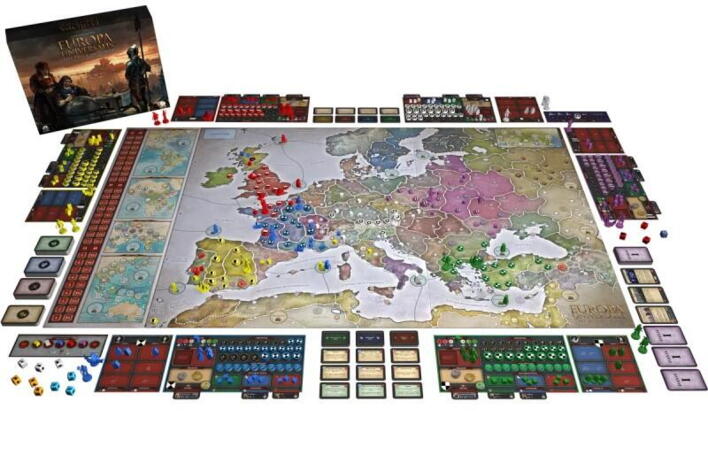 Europa Universalis: Price of Power - Deluxe Edition indeholder alt hvad man skal bruge for at spille en kæmpe kampagne med 6 spillere