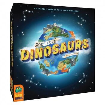 Gods Love Dinosaurs er et brætspil, hvor du skal balancere fødekæden for at vinde spillet