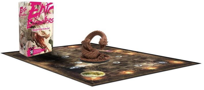 Epic Encounters - Temple of the Snake God kommer med en Giant Snake miniature og et kort scenarie