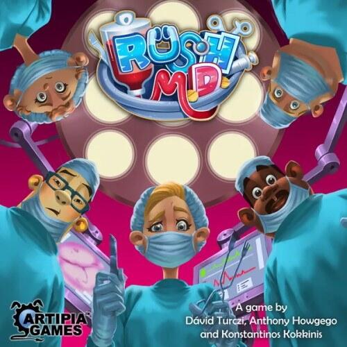 Rush M.D. er et brætspil for 1-4 spillere om hurtig behandling på et hospital