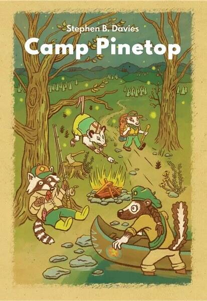 Camp Pinetop er et brætspil for 1-5 spillere, hvor man skal tjene færdighedsmærker som spejder