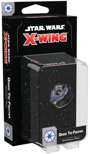 Droid Tri-Fighter Expansion Pack giver dig mulighed for at bruge en af disse med dine Seperatist-eskadroner i Star Wars: X-wing 2nd Ed.