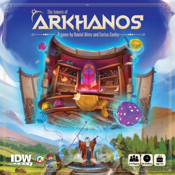 The Towers of Arkhanos er et brætspil hvor du bygger tårne med dine terninger og meeples