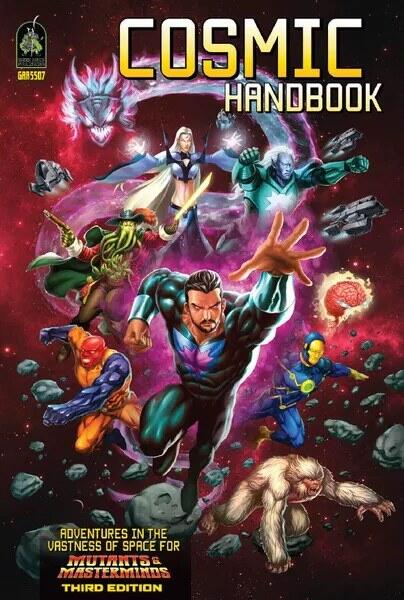 Cosmic Handbook er din guide til rumeventyr i Mutants & Masterminds 3rd Ed!