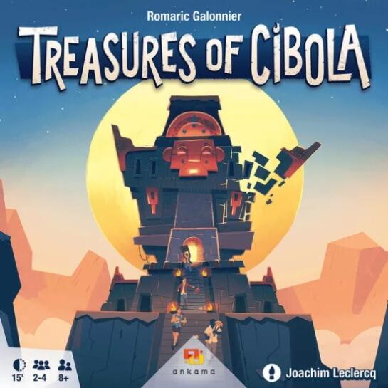 Treasures of Cibola er et hurtigt lille brætspil for hele familien.
