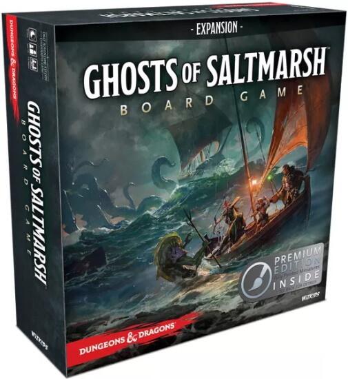 Hjælp kongen af Keoland med at udvide mod syd D&D Ghosts of Saltmarsh Board Game (Premium Edition) med formalet figurer.
