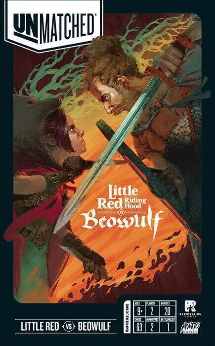Unmatched: Little Red Riding Hood vs. Beowulf sætter den legendariske kriger op mod Beowulf i et ulige brætspil