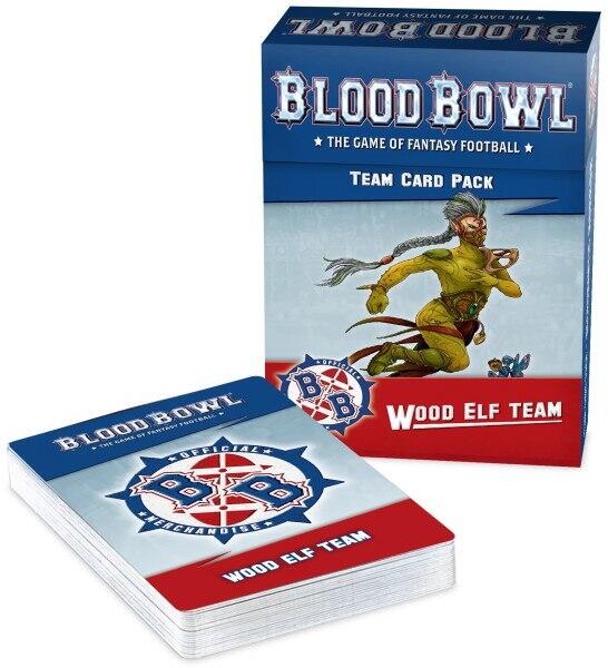 Wood Elf Team Card Pack indeholder alle kort du skal bruge for at holde styr på dit Blood Bowl hold