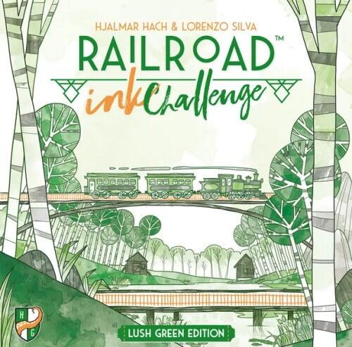 Railroad Ink Challenge: Lush Green Edition indeholder en mini-udvidelse til brætspillet, der tilføjer terninger med grønne landskaber
