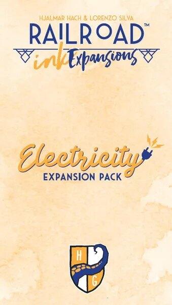 Railroad Ink: Electricity Expansion Pack giver dig mulighed for at bygge belysning og generatorer i brætspillet