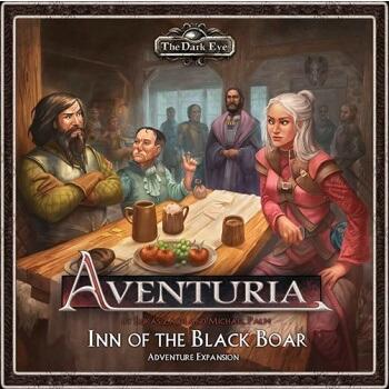 Aventuria: Inn of the Black Boar Adventure Expansion indeholder et nyt eventyr hvor du skal flygte fra kroens kælder