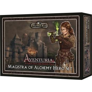 Aventuria: Magistra of Alchemy Hero Set udvider spillet med en ny helt og et nyt scenarie