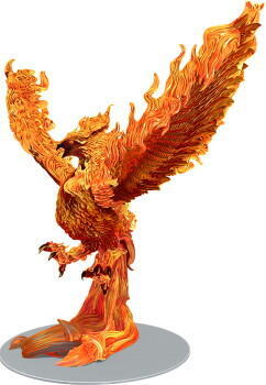 Elder Elemental - Phoenix indeholder en kæmpe miniature for eventyrerne at kæmpe mod i et rollespil