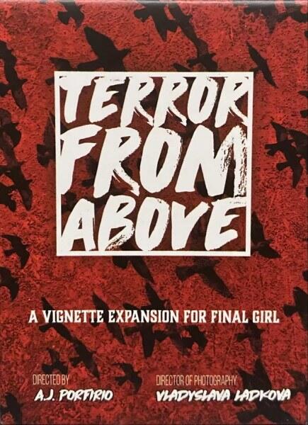 Final Girl: Terror From Above er en lille udvidelse til brætspillet, der indeholder en morder og en Final Girl
