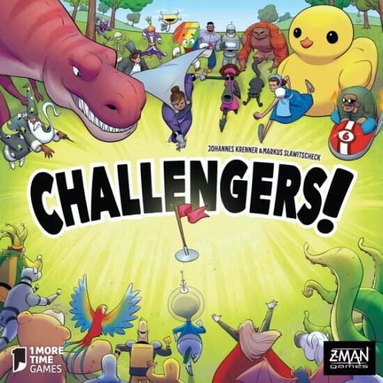 Challengers! er et tempofyldt kortspil for 1-8 spillere