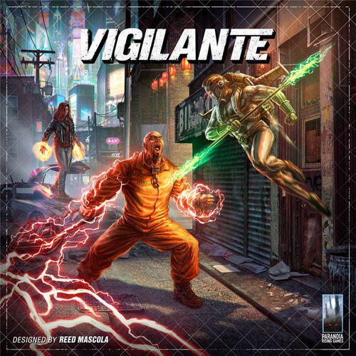 Vigilante er et brætspil for 3-5 spillere, hvor man skal nedkæmpe eller deltage i et oprør