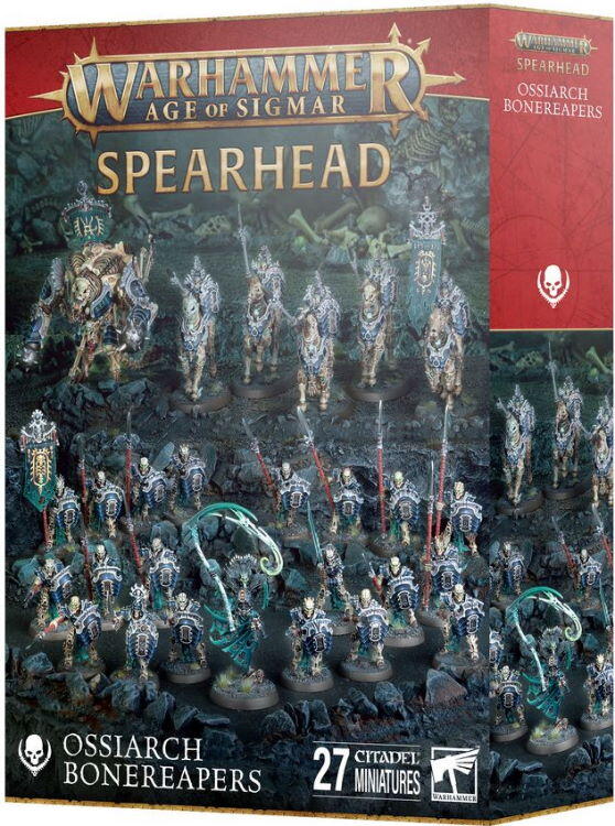 Spearhead: Ossiarch Bonereapers er den perfekte boks til at starte en Warhammer Age of Sigmar hær fra denne fraktion, eller udvide en eksisterende